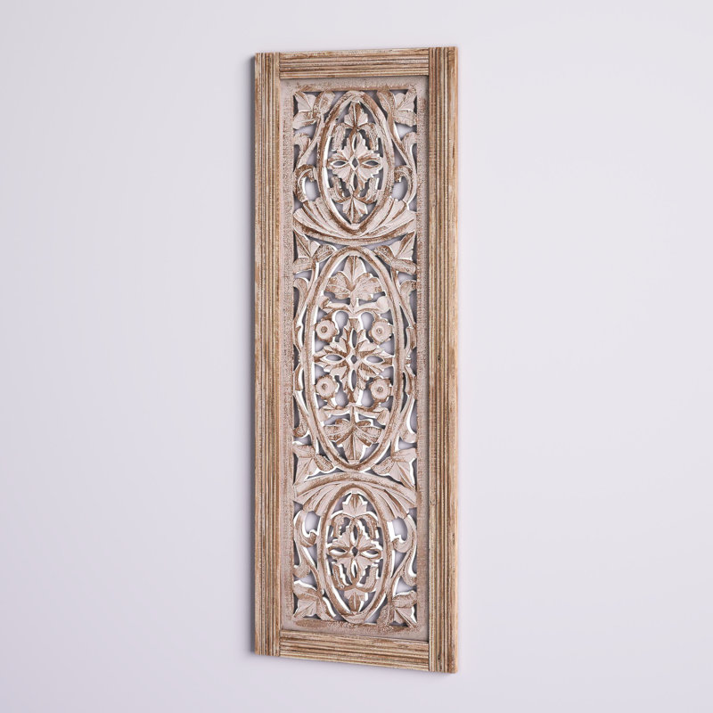 Mistana™ Cream Distressed Wood Wall Décor & Reviews Wayfair